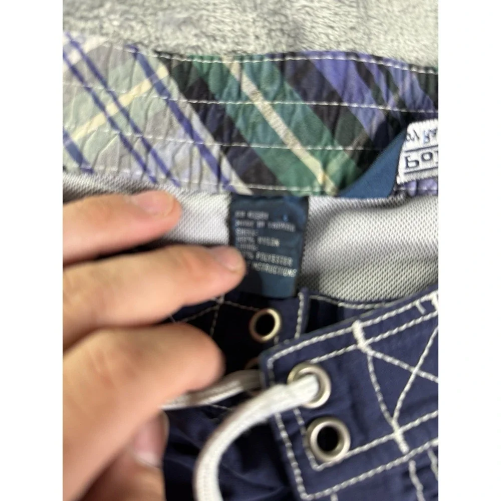 Polo Ralph Lauren Mens XL Blue Beach Ocean Scene Swim Shorts Trunks